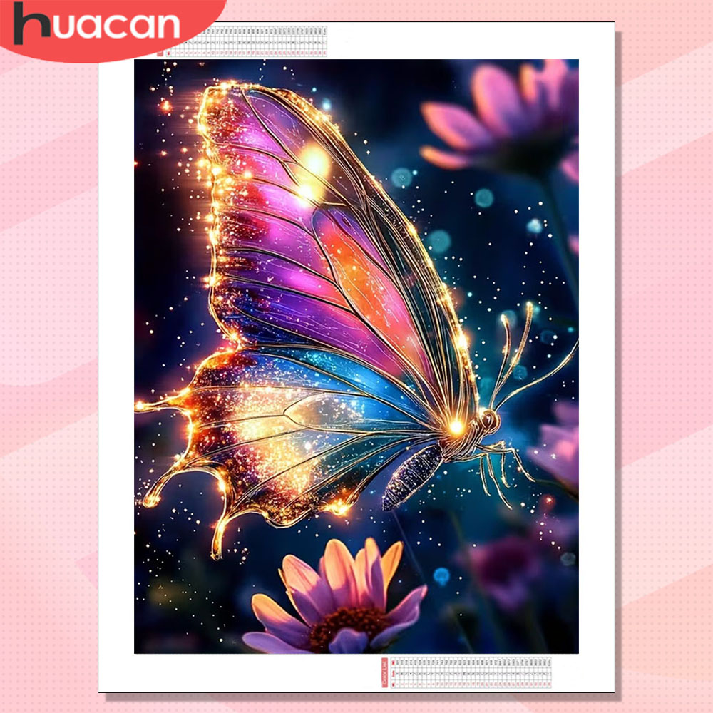 Photo Mosaic Print - HUACAN Diamond Mosaic New Butterfly Animal