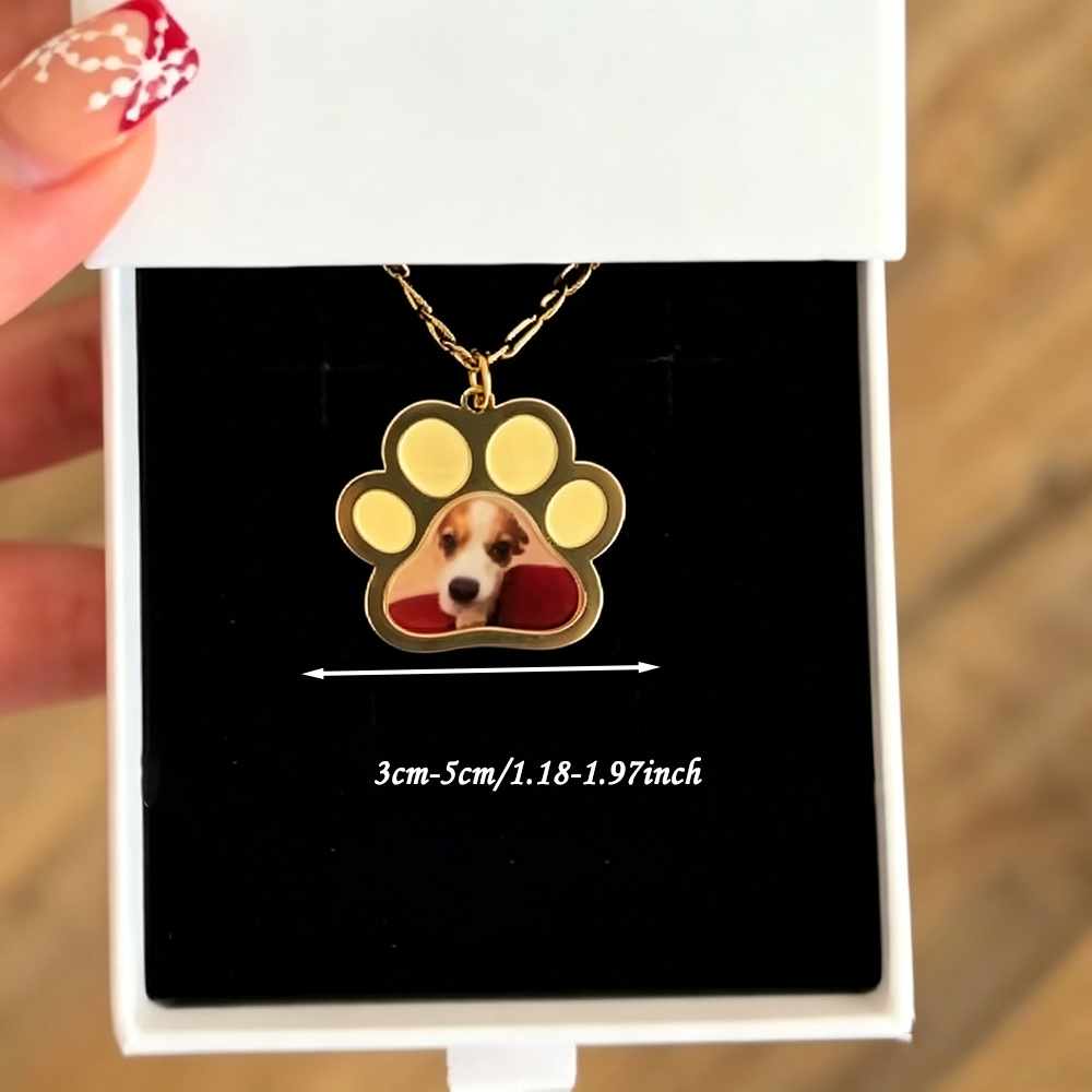 Personalized Pet Paw Colors Pr - Name Necklace Custom review and price