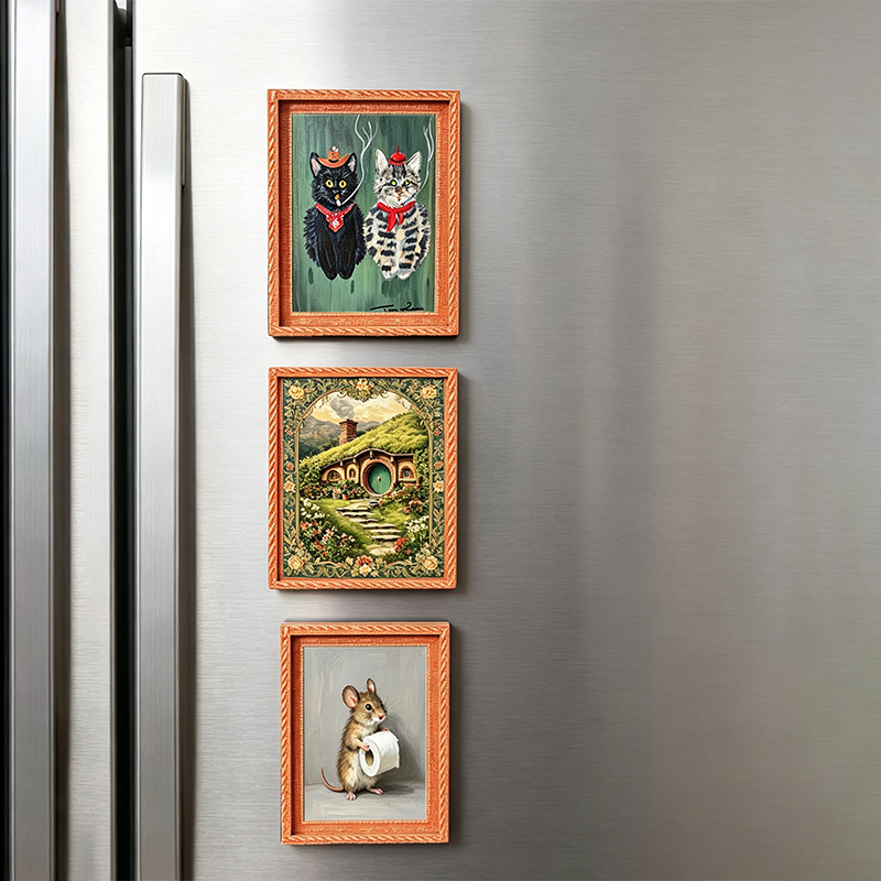 Wooden Fridge Magnet Photo Fra - Engraved Wood Frame review and price