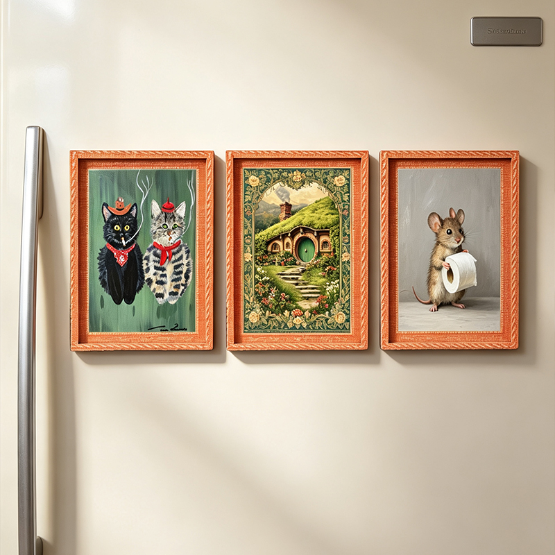 Wooden Fridge Magnet Photo Fra - Engraved Wood Frame review and price