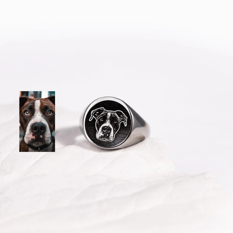 Custom Engrave Photo Signet Ri - Initial Ring Custom review and price