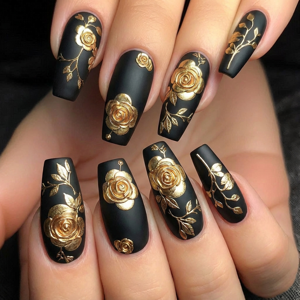 3D fake nails for women girls  - Pressed Flower Art review and price
