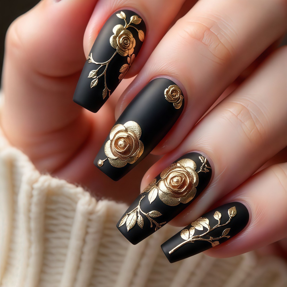 3D fake nails for women girls  - Pressed Flower Art review and price
