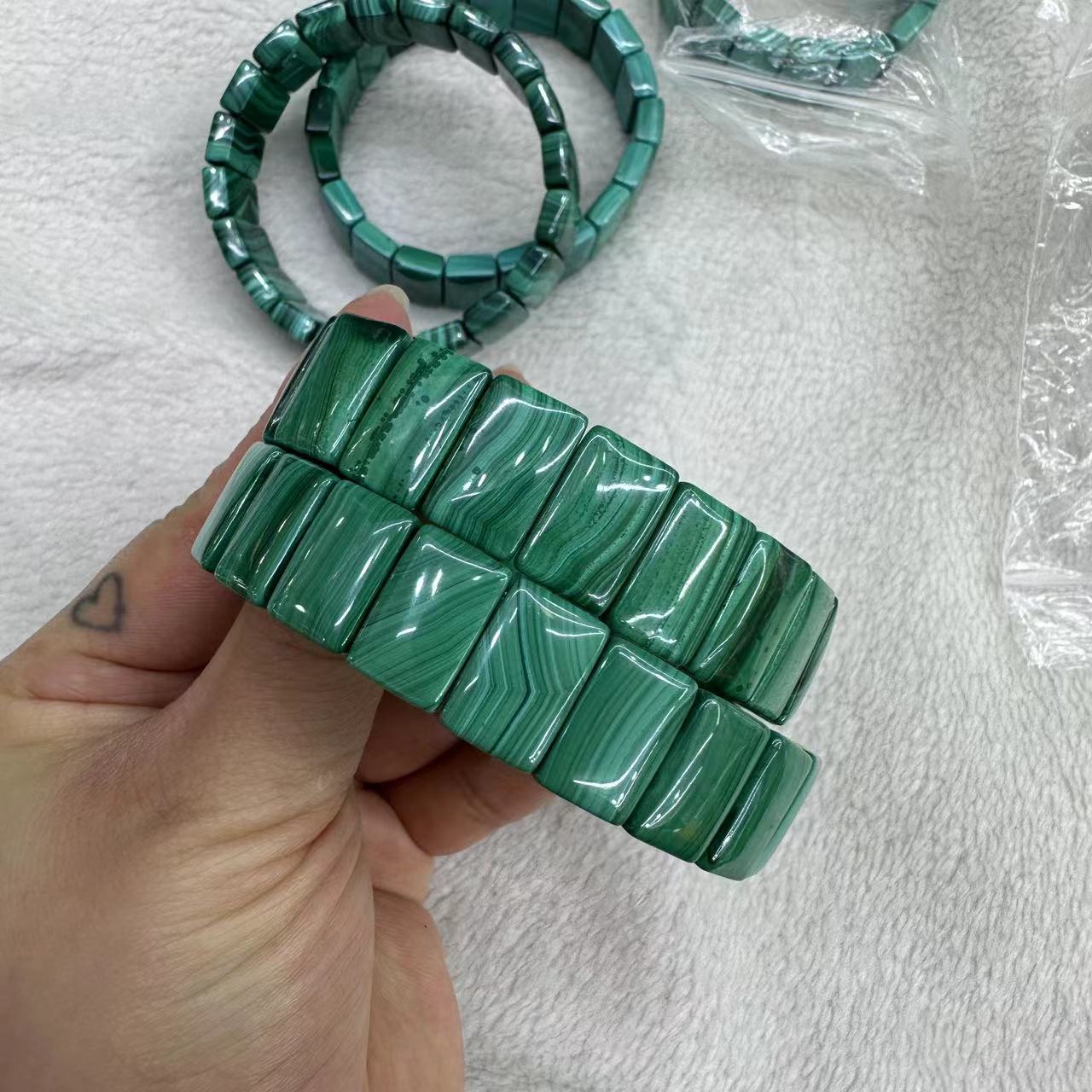 Genuine Natural Green Malachit - Coordinates Bracelet review and price