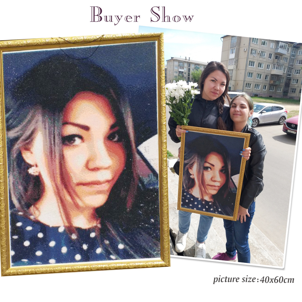 HUACAN Diamond Mosaic Custom P - Photo Mosaic Print review and price
