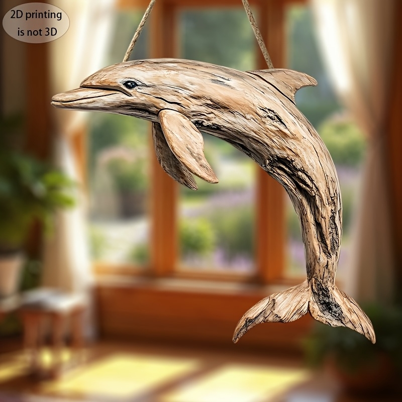2D 10in Elegant Dolphin Wooden - Family Tree Print review and price