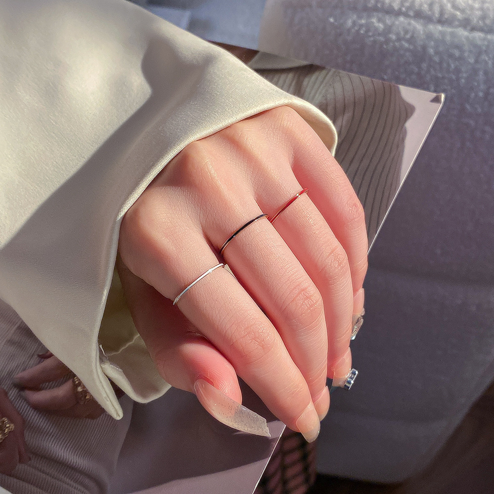 Titanium Steel Rose Gold Color - Initial Ring Custom review and price