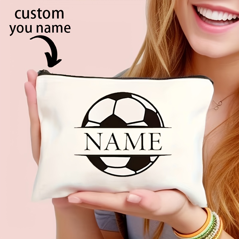 Custom Soccer Makeup Travel Ba - Personalized Name Box review and price