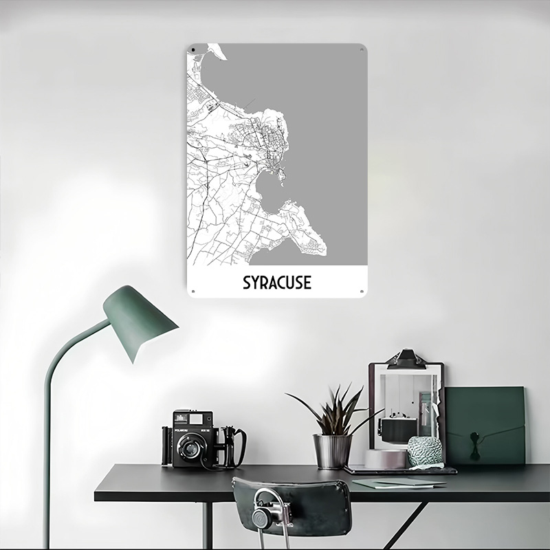 Syracuse City Map Metal Poster - Custom Map Poster review and price