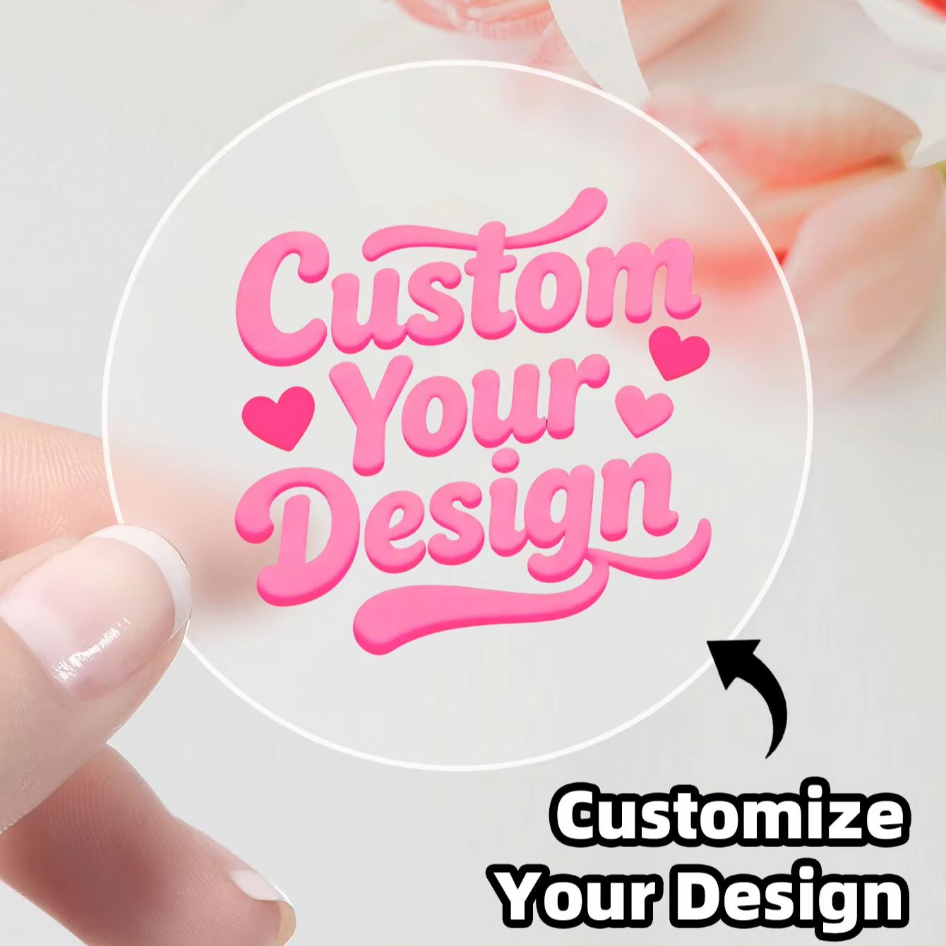 1-90PCS Custom Round Clear Sti - Personalised Candle Label review and price