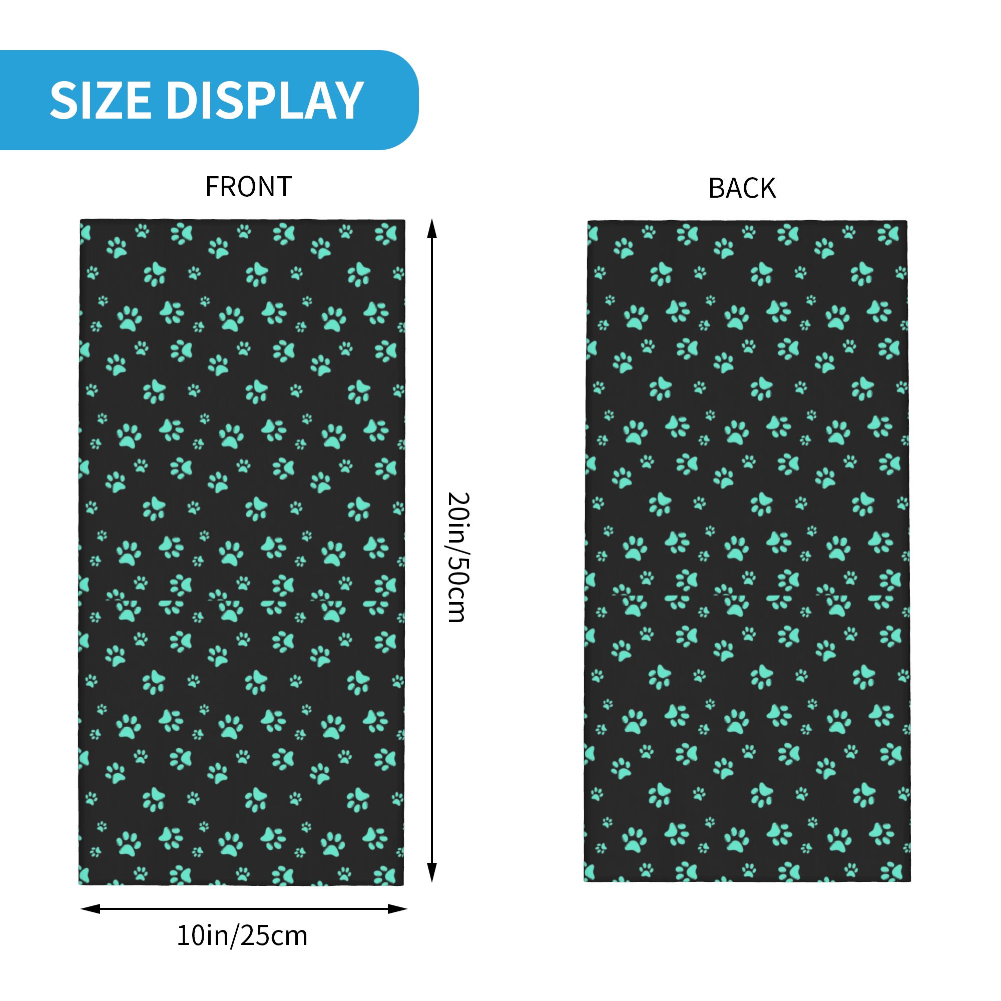Custom Aqua Dog Paw Print Patt - Pet Portrait Custom review and price