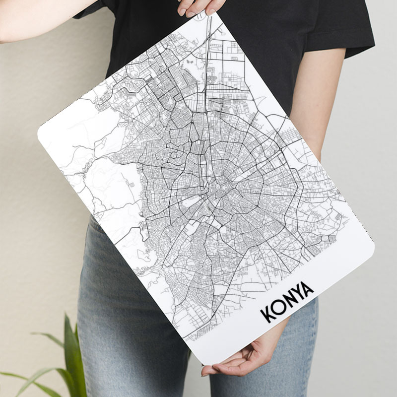 Konya City Map Tinplate Sign M - Custom Map Poster review and price