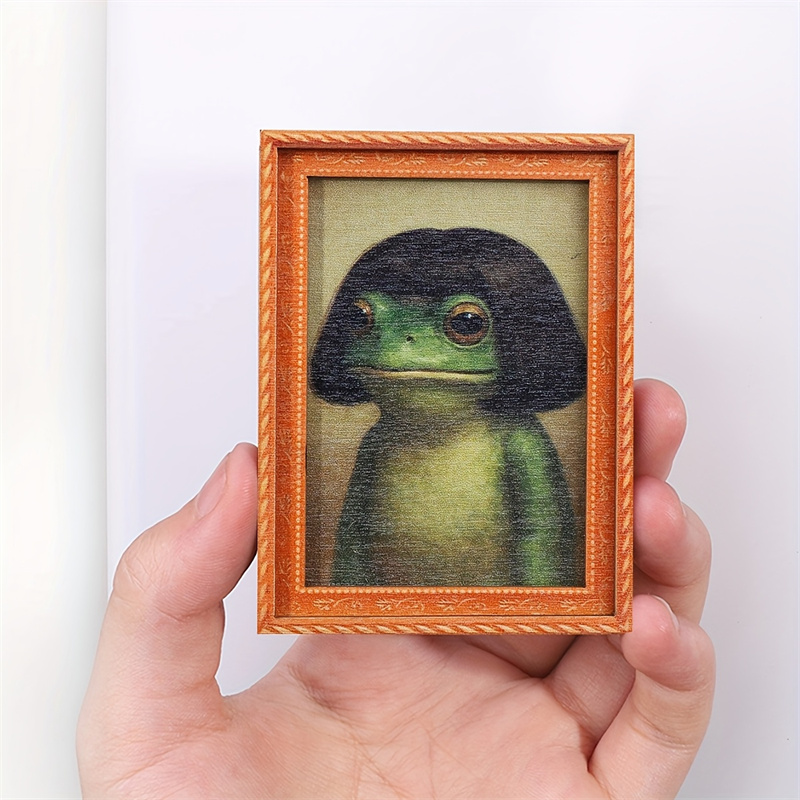 Mini Wooden Photo Frame Frog F - Engraved Wood Frame review and price